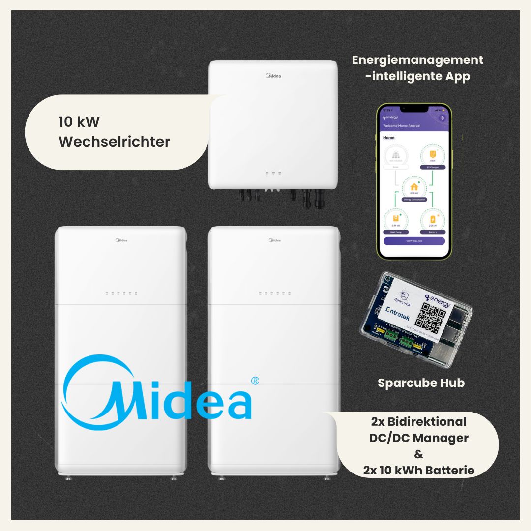 Midea MHELIOS Heim-Energiespeichersystem 10 kW+5/10/15/20 kWh
