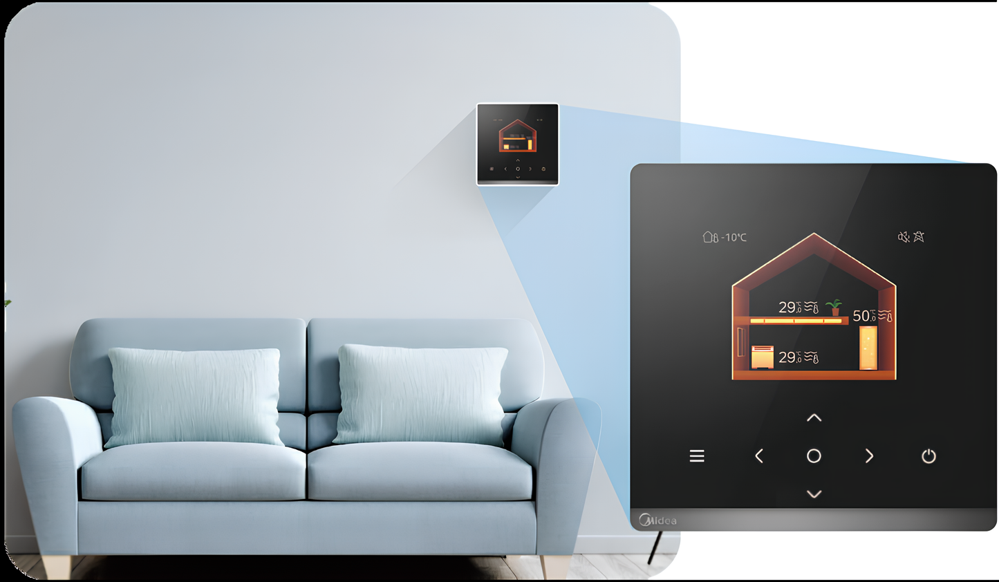 Luft-Wasser-Wärmepumpe von Midea M Thermal Arctic R290 4-16kW|BAFA-Liste-förderfähig