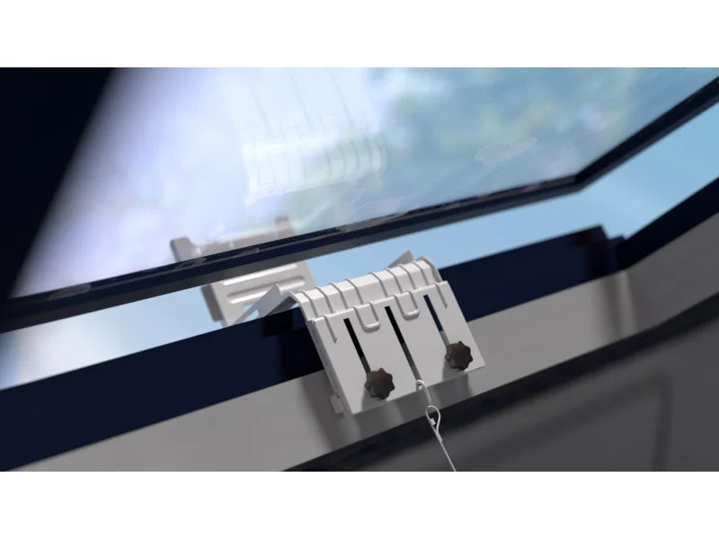 Midea Universalhalterung für die Klimaanlage PortaSplit Weiß für Dachfenster & französische Balkone