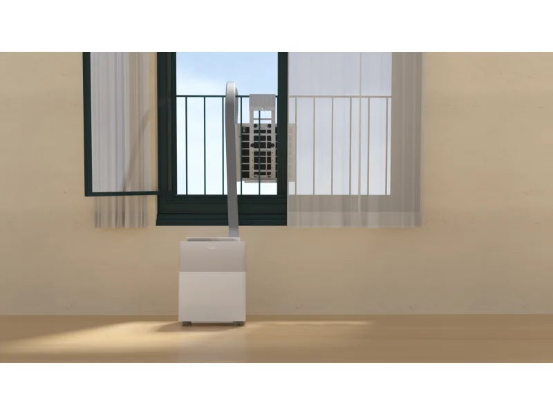 Midea Universalhalterung für die Klimaanlage PortaSplit Weiß für Dachfenster & französische Balkone