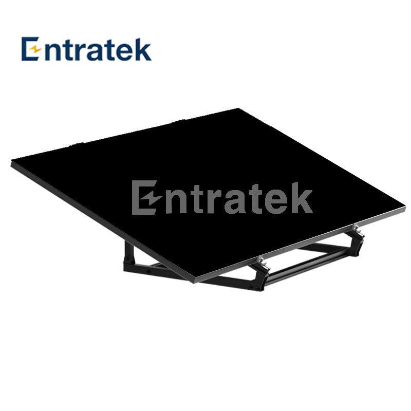 Montagesystem für 2 Solarmodule | schwarze Universal-Halterung 2.0 von PV-Module| mit Anstellwinkel 20° bis 35°