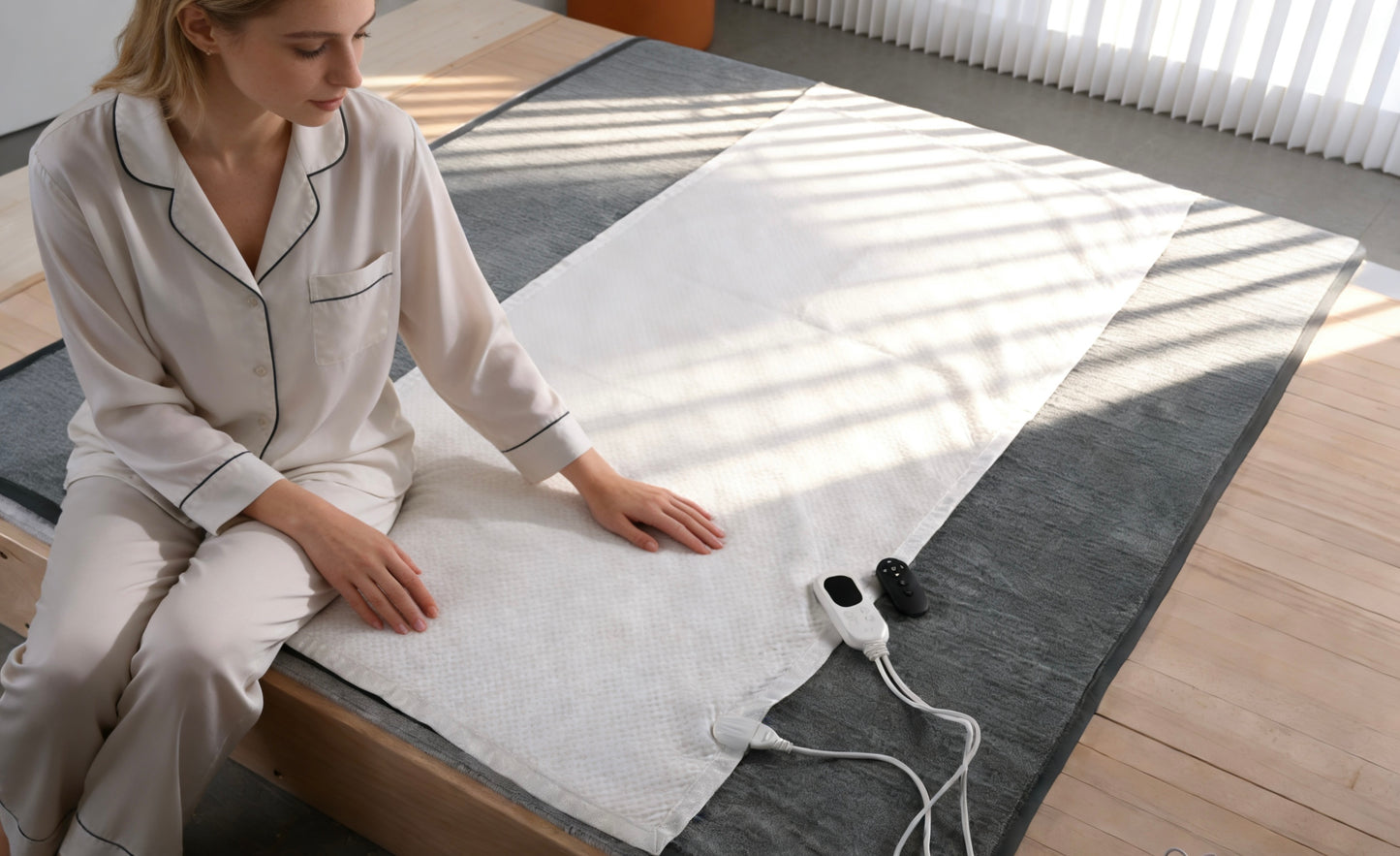 24V Infrarot-Wärmeunterbett |smarte Wi-Fi-Steuerung |Timer 1–12h|Kindersicherung