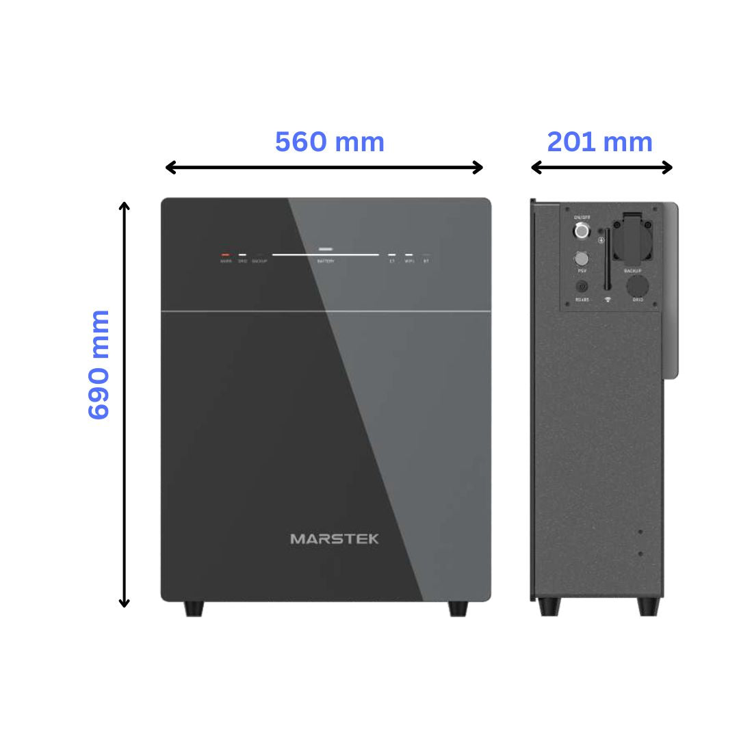 Marstek Venus E– AC-gekoppelter 5,12 kWh Solarspeicher für Balkonkraftwerke und PV-Anlagen