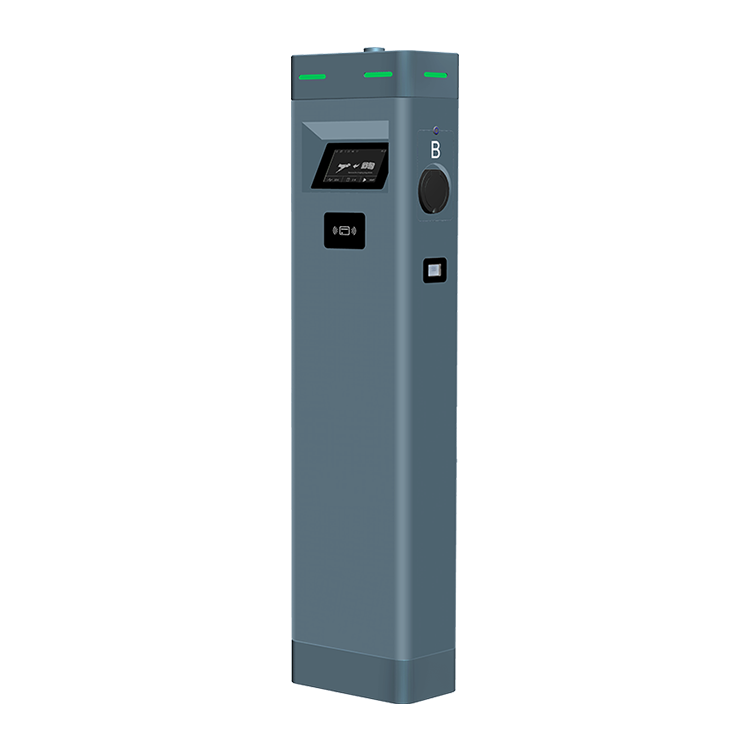 Entratek Eichrechtskonforme Doppelladestation Power Arrow Dual 2 x 22 kW (KfW 442) mit Steckdose