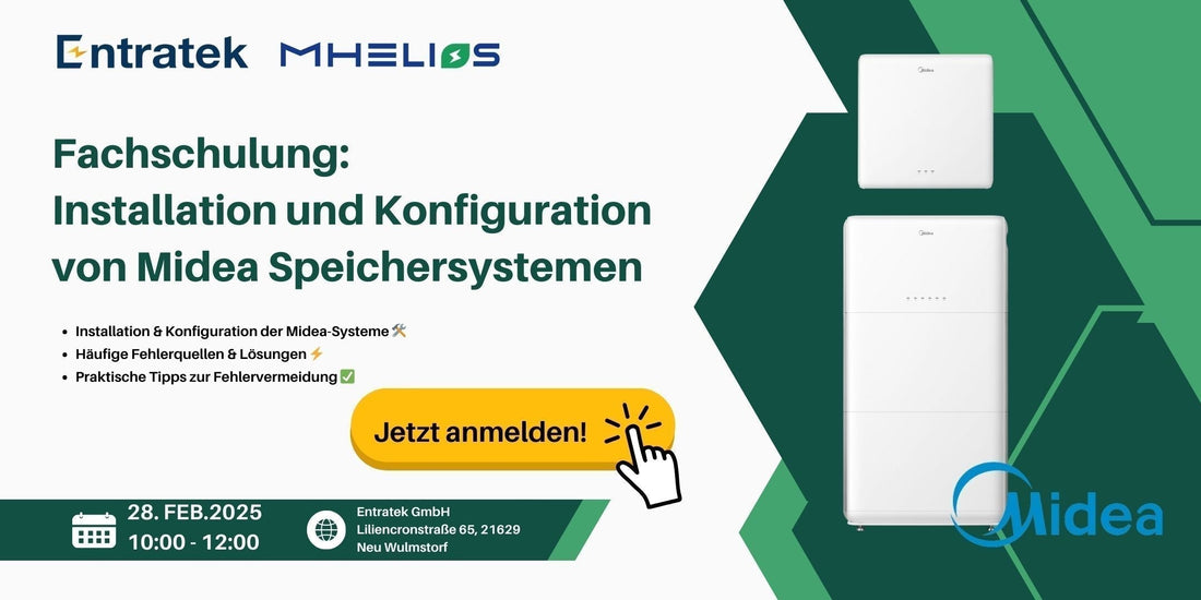 Fachschulung: Installation & Konfiguration von Midea Speichersystemen