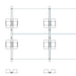 Flachdach Aufständerung 2 x 2 (Süd oder Ost/West-Ausrichtung 10°)| Flachdach Montagesystem PV Module