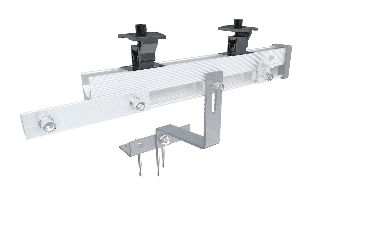 Entratek Roof M|Balkonkraftwerk 800W/880Wp Komplettset|EZ1-M&Glas-Glas Suntech 440