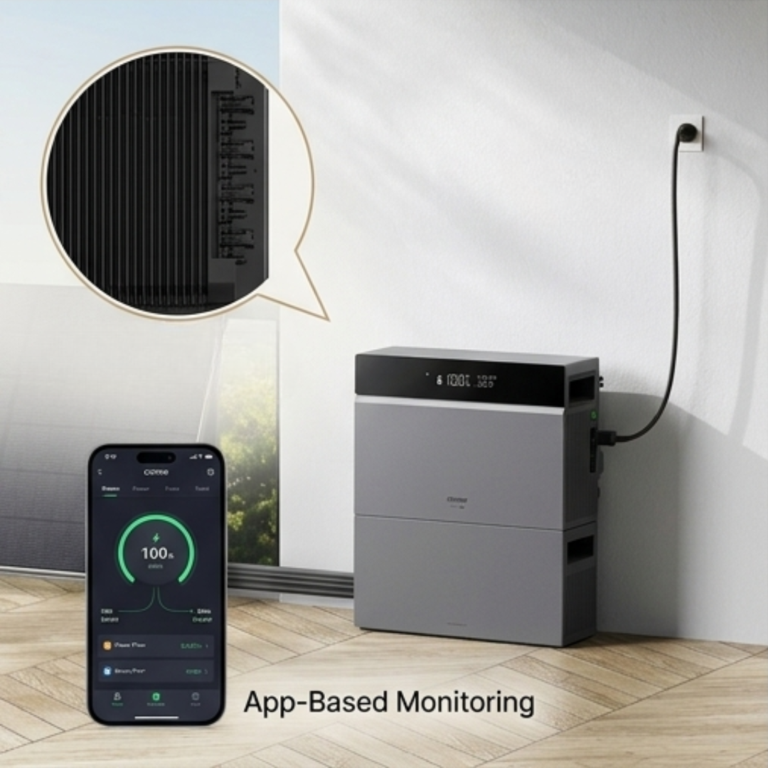 CBE2000 Pro Balkonkraftwerk Speicher 2 kWh & 2 kWh Set mit Smart Meter