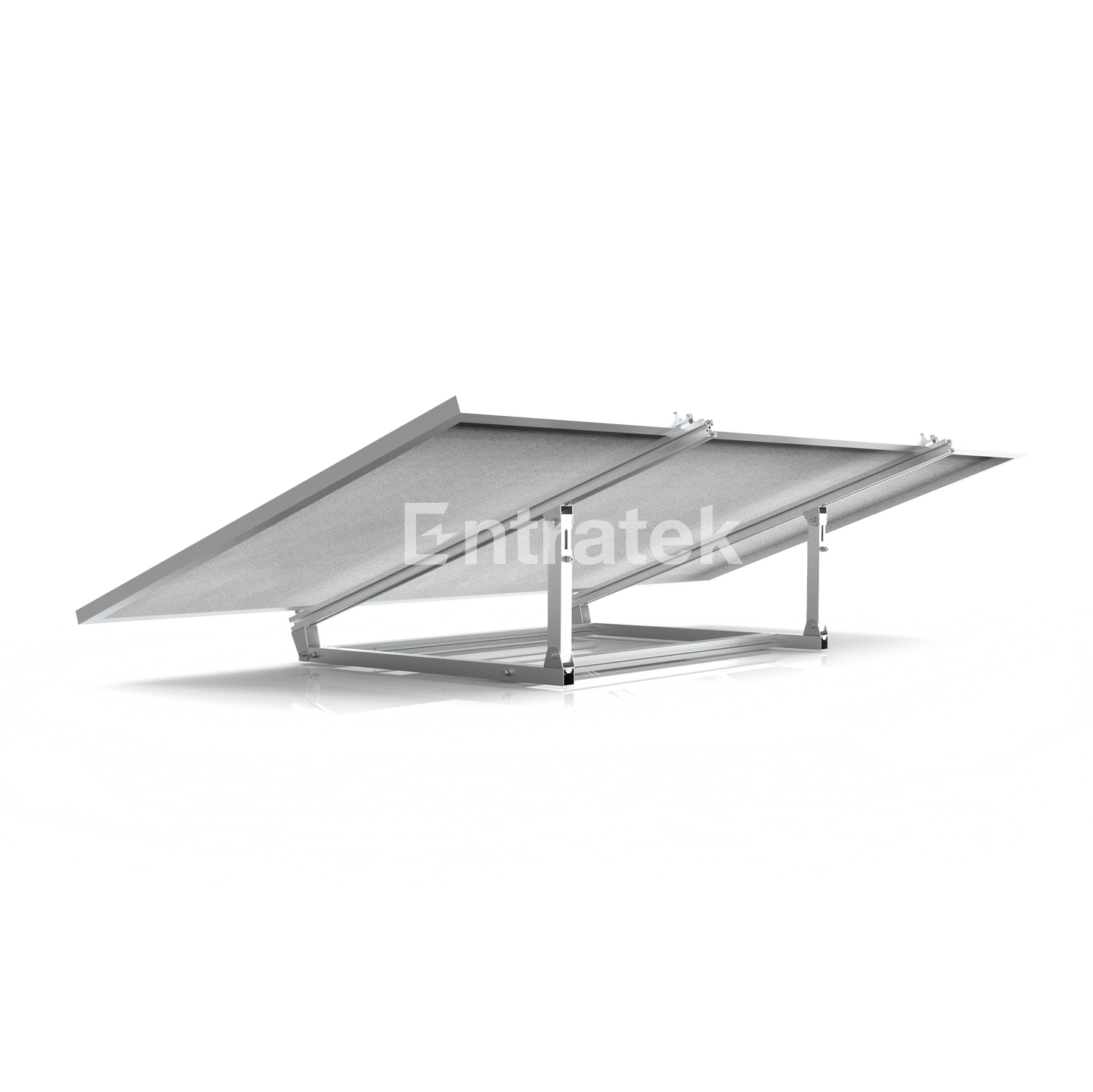 Montagesystem für 2 Solarmodule | Universal-Halterung 2.0 von PV-Module| mit Anstellwinkel 30° bis 43°