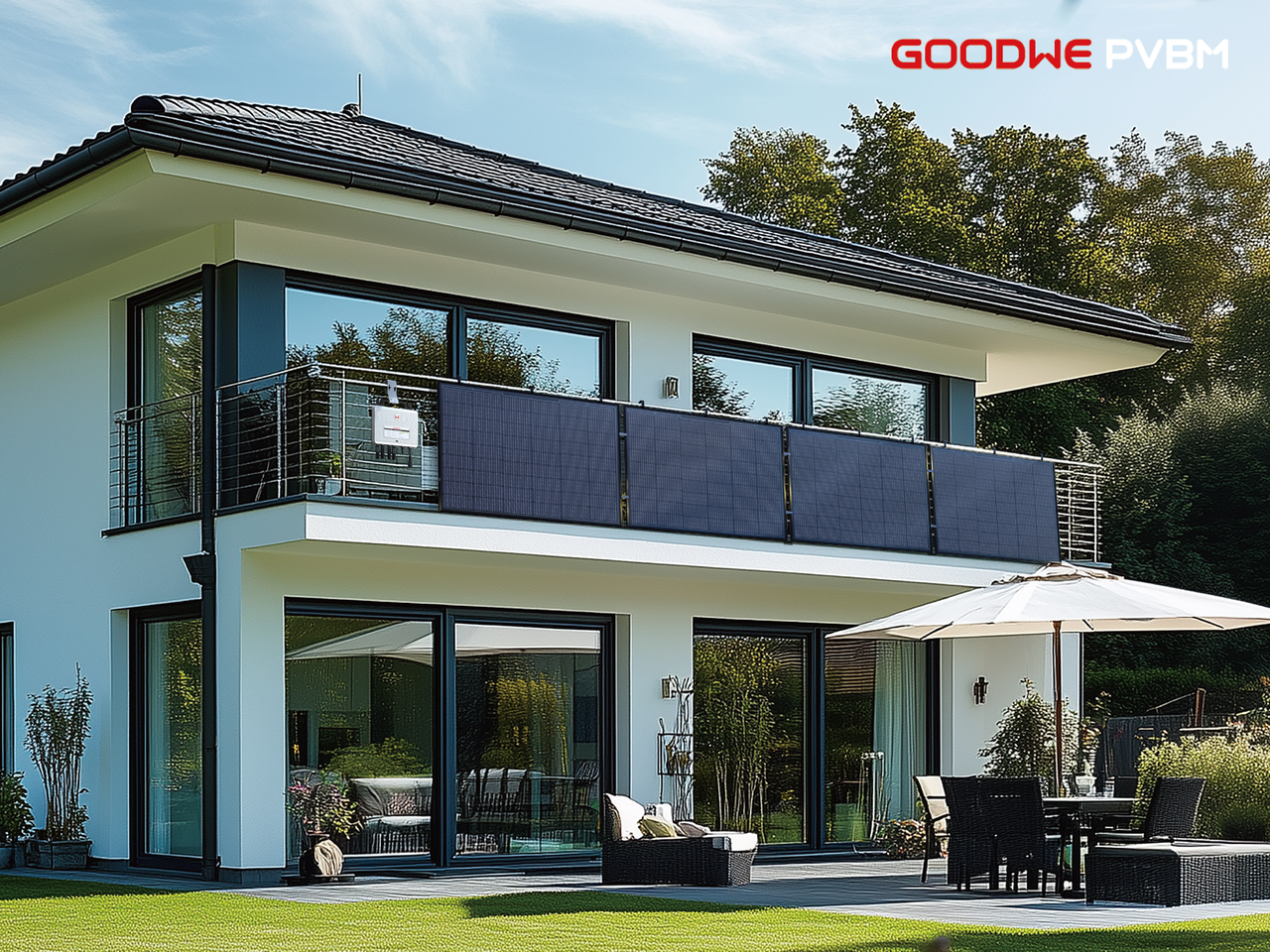 Goodwe Suncake – Das ultraleichte, flexible Entratek Balkonkraftwerk 820Wp/800W für maximale Freiheit