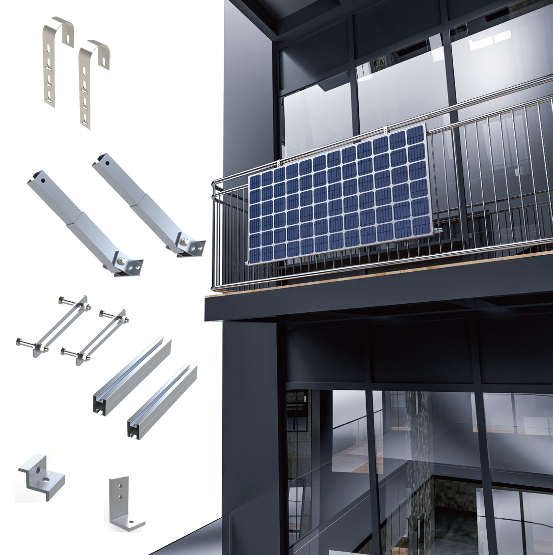 Montagesystem für Balkon