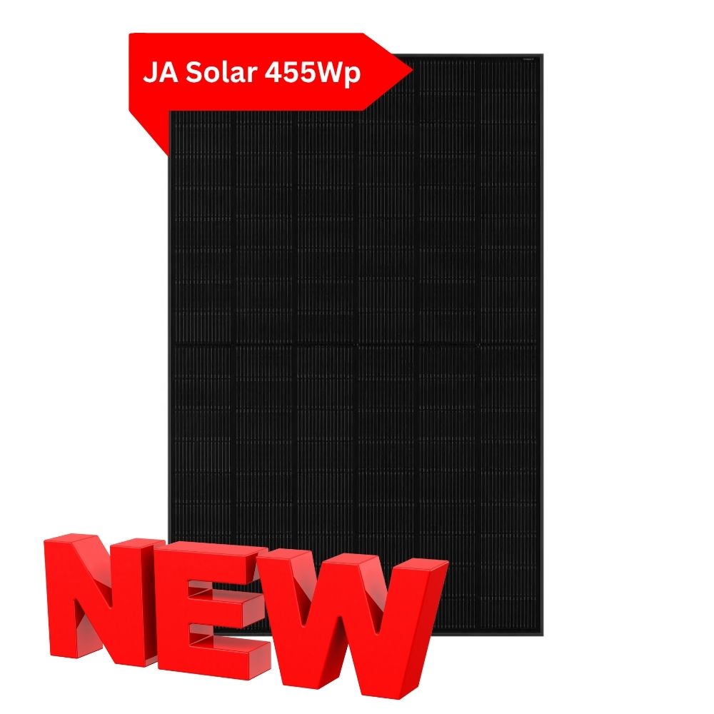JA Solar JAM54D41-LB/455Wp Bifazial Glas-Glas Fullblack Solarmodul|Palette Verkauf | 36 St.