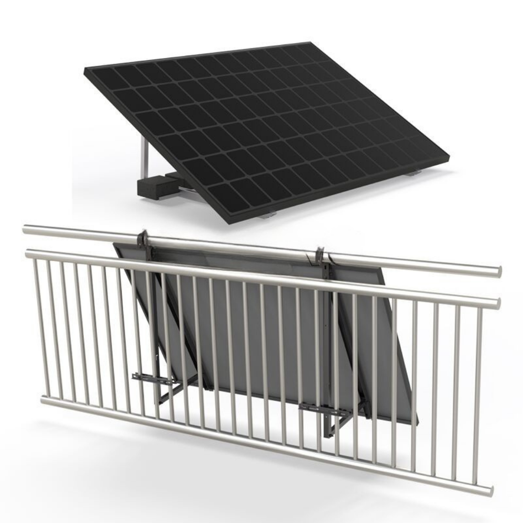 Leicht Montagesystem für 2 Solarmodule – Universal-Halterung|mit Anstellwinkel 20° bis 35°
