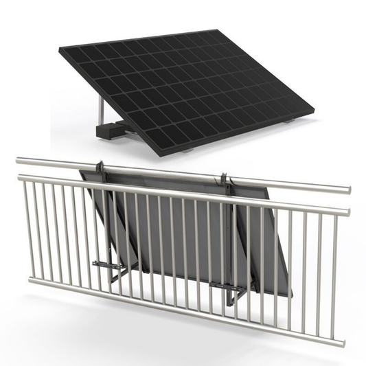 Leicht Montagesystem für 2 Solarmodule – Universal-Halterung|mit Anstellwinkel 20° bis 35°