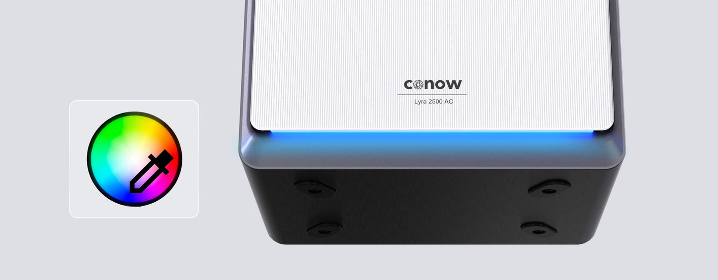 conow Lyra 2500 AC Balkonkraftwerk Speicher – 2560Wh, 1500W bidirektionaler Wechselrichter, Notstrom